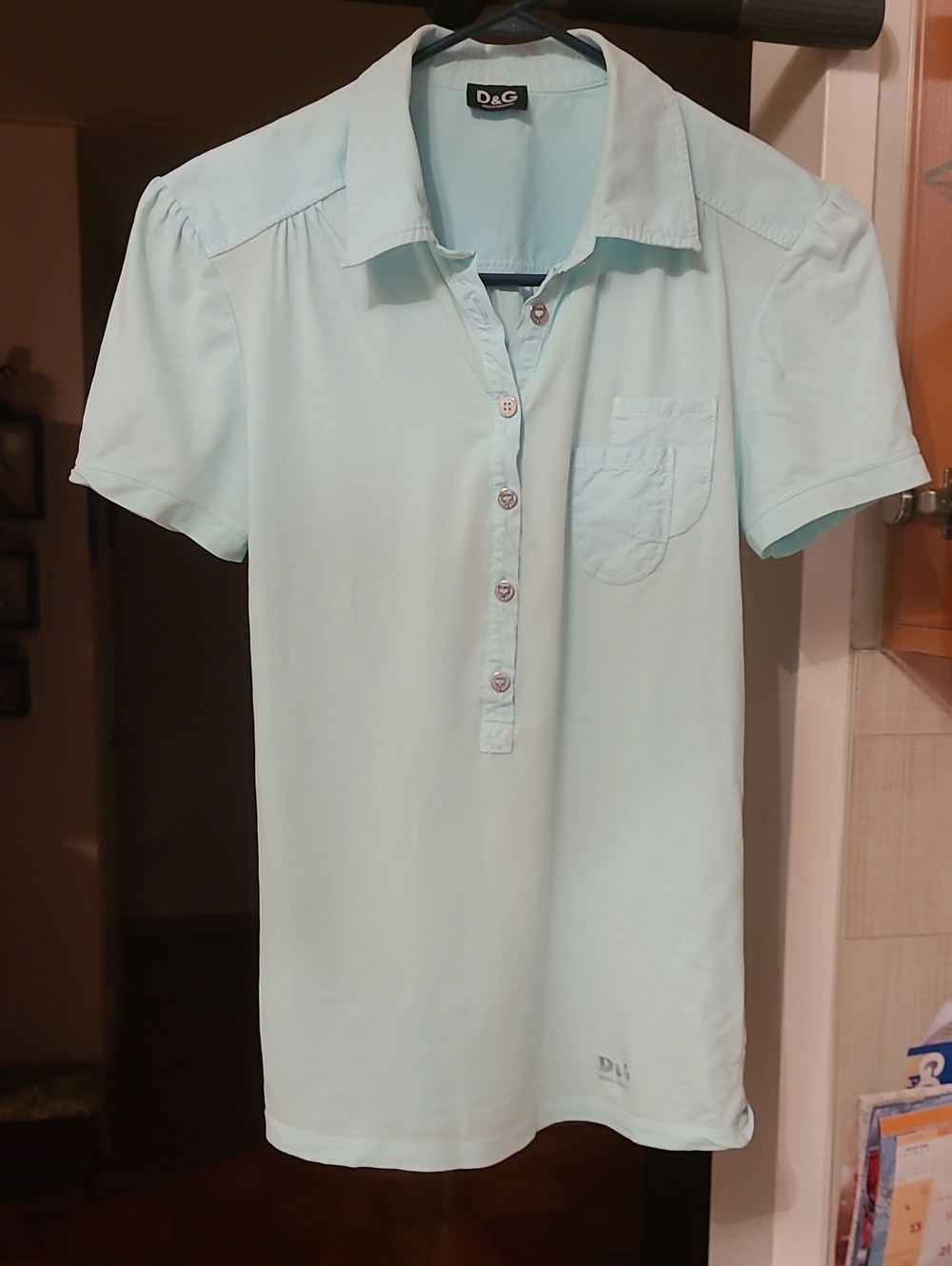 D&G Women's Light Mint Short-Sleeve Polo Dress